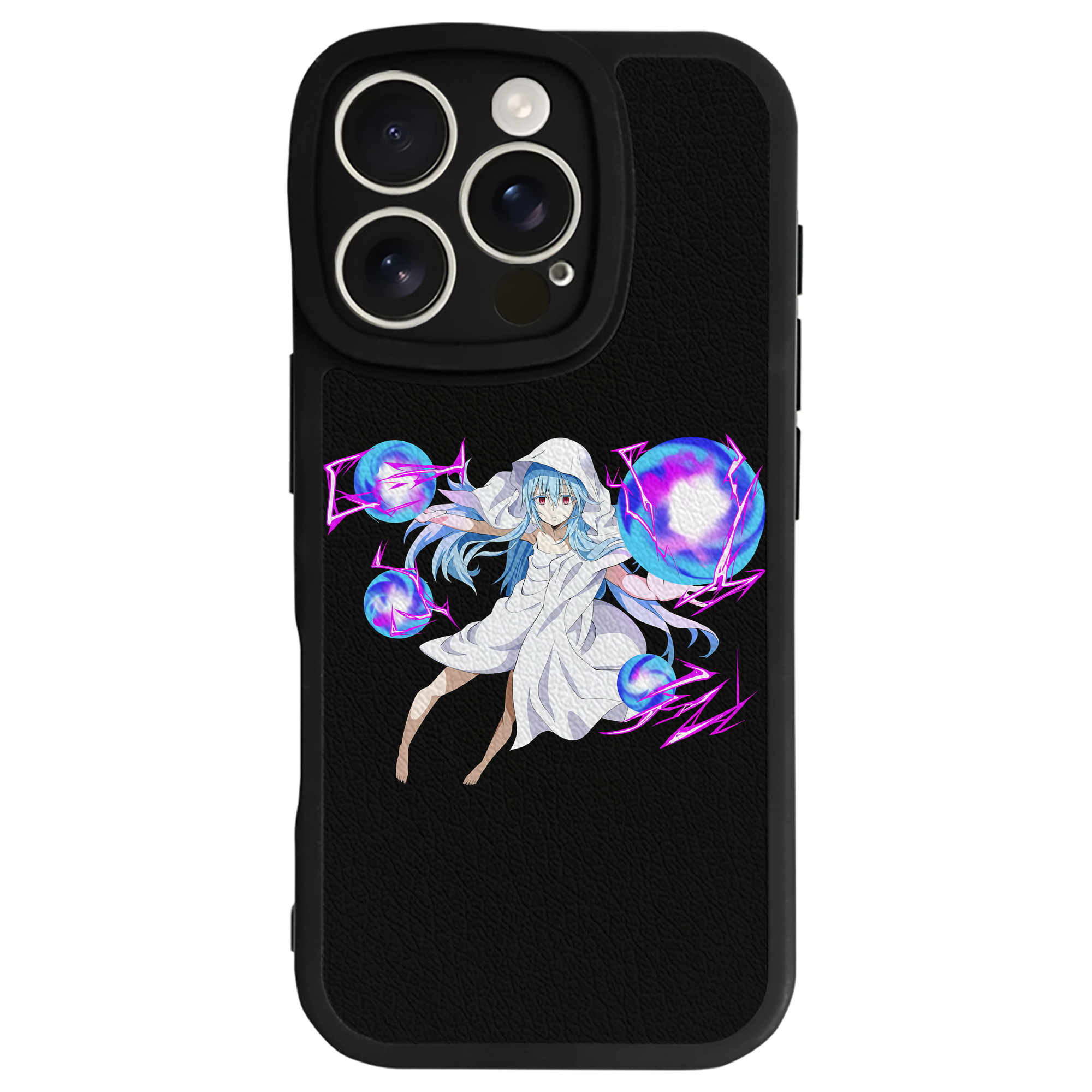 （画像用） 転スラ Regarding Reincarnated to Slime 【iPhone 16シリーズ対応】シリコンスマホケース（レザー調） 材質：シリコン